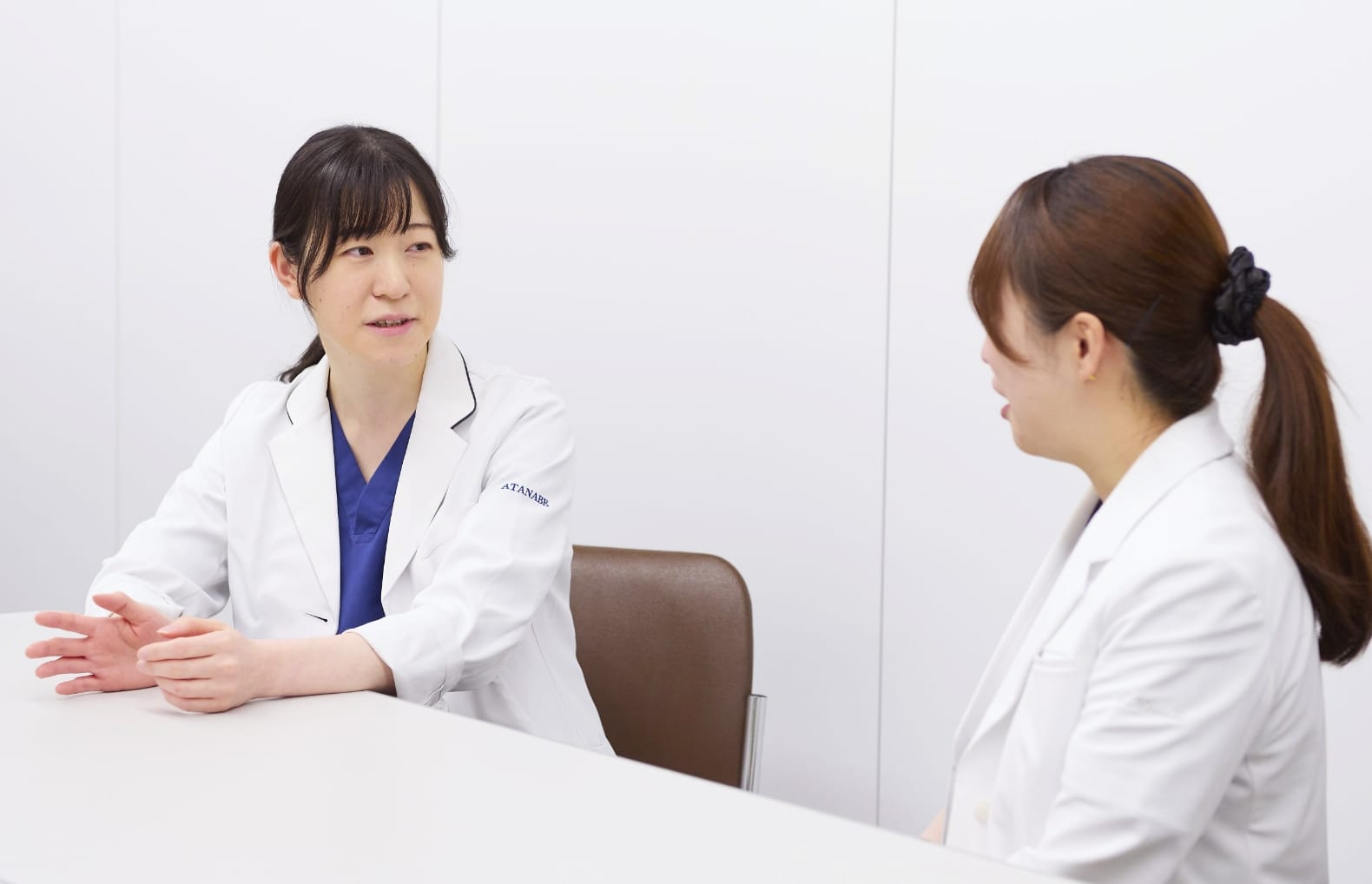 指導医と研修医のようす